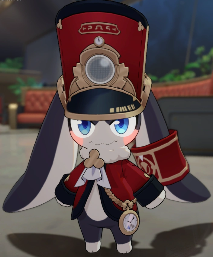 Pom-Pom, the small rabbit-like conductor of the Astral Express